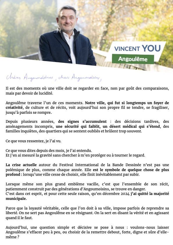 Lettre de candidature - Vincent YOU